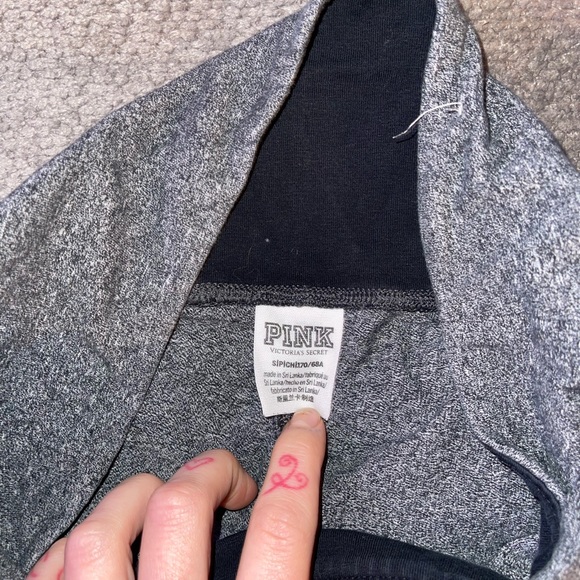 PINK high waisted cotton leggings size Small/Petite - Picture 4 of 8